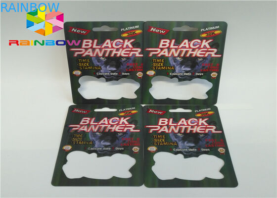 3D 효력 미친 코뿔소 69 코뿔소 7 캡슐 성 알약은 남성 증진 알약 포장 상자 및 물집 3d 카드/상자를 카드에 적습니다