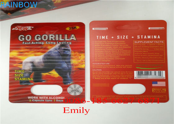 약제 산업을 위해 뜨거운 각인을 포장하는 빨간 Goldreallas 물집 팩