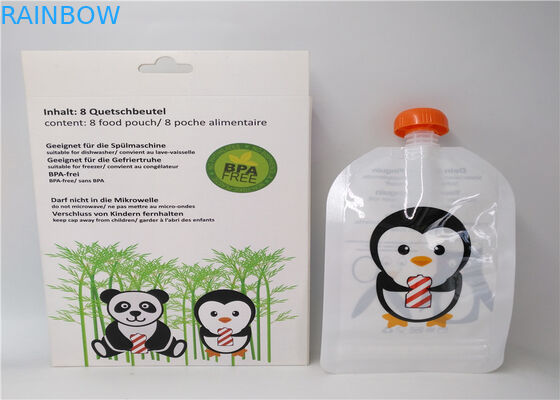 음료/에너지 음료 포장을 위한 투명한 액체 주둥이 부대