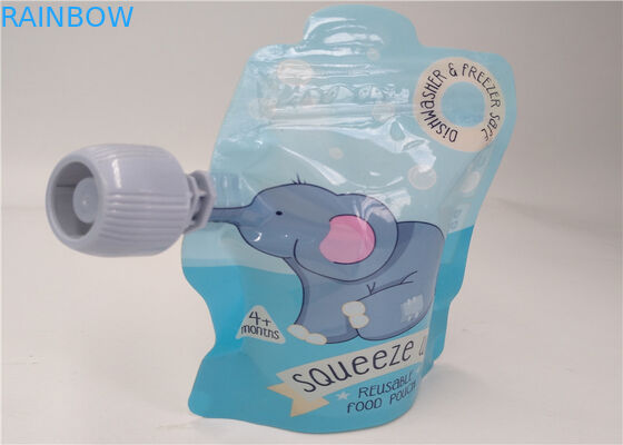 음료/에너지 음료 포장을 위한 투명한 액체 주둥이 부대