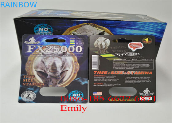 의약 알약을 위한 주문을 받아서 만들어진 크기를 포장하는 UV 인쇄 플라스틱 물집