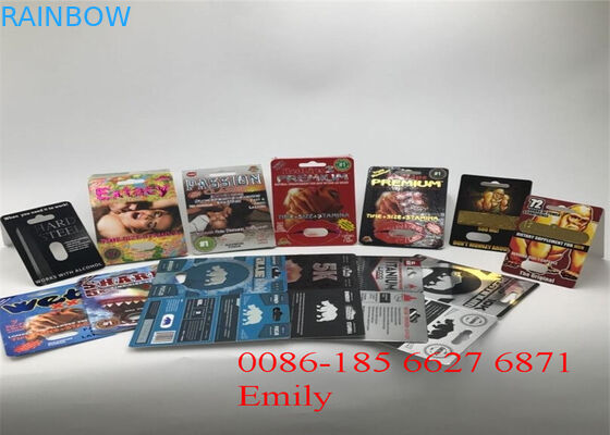 모든 성격 FX9000 남근 힘 캡슐을 위해 포장하는 서류상 물자 물집 카드