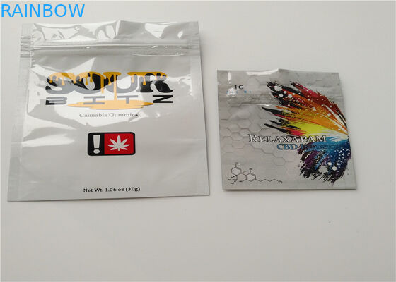 포장하는 THC Resealable 초본 향, 알약 포장을 위한 플라스틱 지퍼 부대