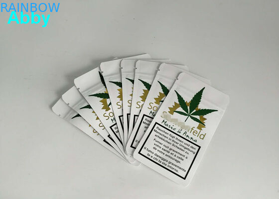 인쇄 금 매트 알루미늄 호일은 가스오염지대 측 삼각천 10000 MOQ를 자루에 넣습니다