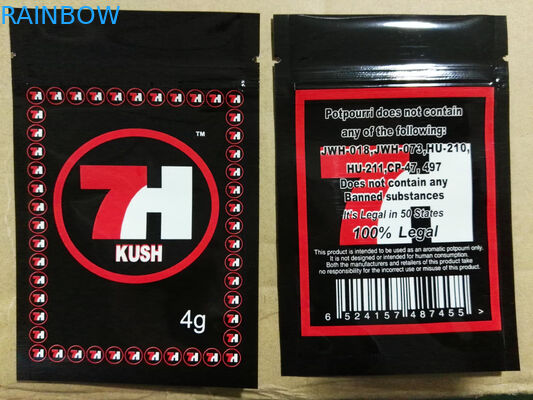 광택 있는 포일 플라스틱 지퍼 부대 7h 주문 상표는 CBD씨 캡슐을 위해 인쇄했습니다