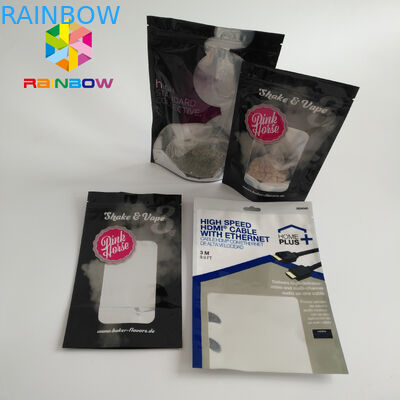 명확한 창은 음식/사탕/커피를 위한 주머니 부대를 10000 MOQ 위로 서 있습니다