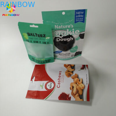 다채로운 최고 지플락 눈물 노치를 가진 주머니 부대 매트 표면을 위로 서 있으십시오