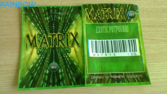 3 Ipper 정상 손잡이를 가진 옆 물개 주머니 Mylar 포일 물자를 인쇄하는 Ravure