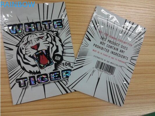 3 Ipper 정상 손잡이를 가진 옆 물개 주머니 Mylar 포일 물자를 인쇄하는 Ravure