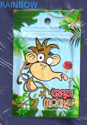 40mg 플라스틱 지퍼는 금 각인 공기 - 장벽을 100개 미크론 간격 자루에 넣습니다