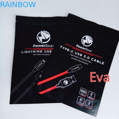 USB 벽 차 충전기 포장을 위한 거는 구멍 플라스틱에 의하여 밀봉되는 부대