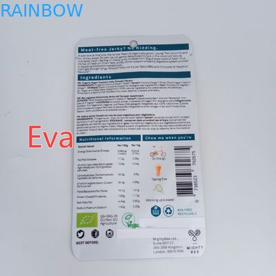 Mylar 지퍼 관례는 야자열매 경련/건조 과일을 위한 식사 부대 순수한 플라스틱을 인쇄했습니다