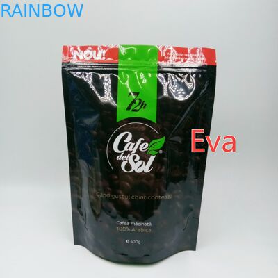 은 플라스틱은 커피 차 분말 포장을 위해 비독성 주머니 부대 500g를 위로 서 있습니다