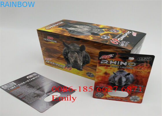 포장하는 개인 상표 물집 카드, 코뿔소 알약 플라스틱 물집 포장