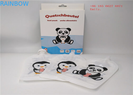 과일 주스를 위한 플라스틱 짜기 음식 급료를 포장하는 재사용할 수 있는 주둥이 주머니