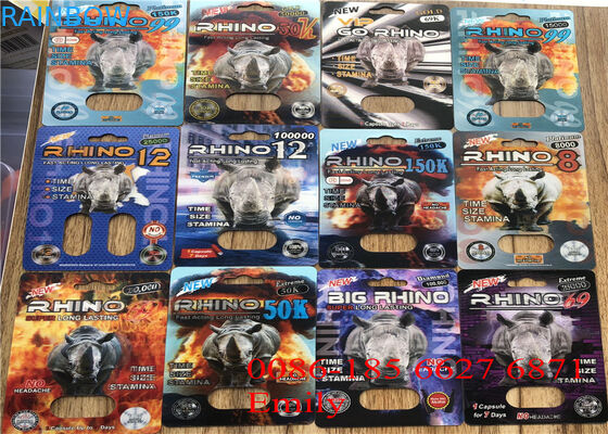 남성 성 알약을 위해 12000 PC MOQ를 포장하는 CMYK 색깔 물집 카드