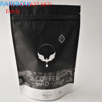 일방통행 벨브 가스를 제거를 가진 250g 500g를 포장하는 포일 주머니를 지퍼로 잠그십시오