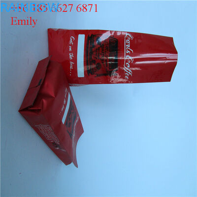 일방통행 벨브 가스를 제거를 가진 250g 500g를 포장하는 포일 주머니를 지퍼로 잠그십시오