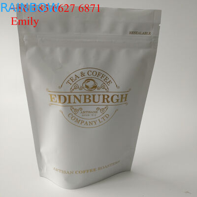 일방통행 벨브 가스를 제거를 가진 250g 500g를 포장하는 포일 주머니를 지퍼로 잠그십시오