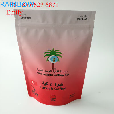 일방통행 벨브 가스를 제거를 가진 250g 500g를 포장하는 포일 주머니를 지퍼로 잠그십시오