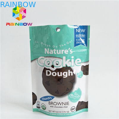 작은 크기의 간식 식품 포장 봉지 Zipper 상단 손잡이 사용자 정의 색상