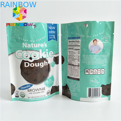 작은 크기의 간식 식품 포장 봉지 Zipper 상단 손잡이 사용자 정의 색상