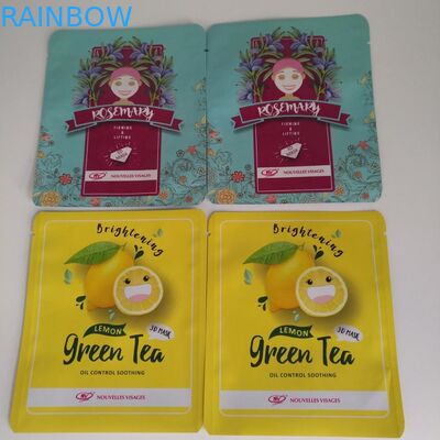 매트 플라스틱 얼굴 마스크 포장 레이저 라인 지퍼와 홀로그래픽 눈물 톱니