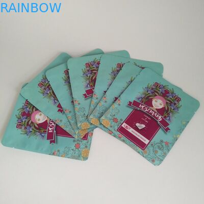 매트 플라스틱 얼굴 마스크 포장 레이저 라인 지퍼와 홀로그래픽 눈물 톱니