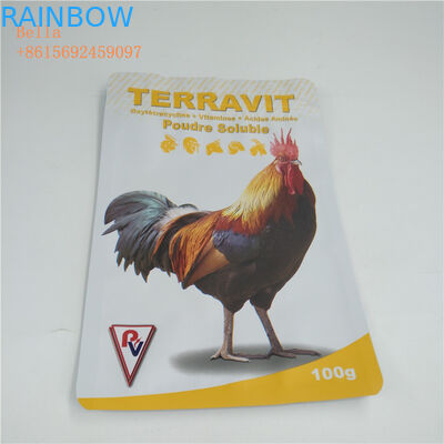 재상할 수 있는 플라스틱 로고 인쇄를 가진 애완 동물 먹이 주머니에 의하여 주문을 받아서 만들어지는 간격