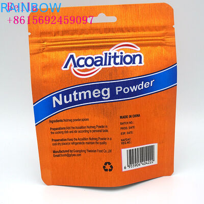 포장하는 알루미늄 호일 플라스틱 주머니는, 산업 음식을 위한 주머니 부대를 위로 서 있습니다