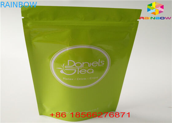 알루미늄 호일은 최고 Ziplock로 밀봉된 3 측을 포장하는 플라스틱 주머니를 자루에 넣습니다