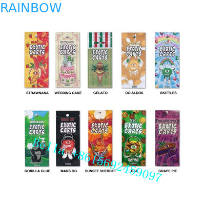 관례에 의하여 인쇄된 Mylar는 부대를 포장하는 CBD Vape 카트리지를 Vape 탱크를 위한 소형 지퍼 부대 자루에 넣습니다