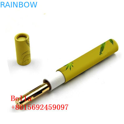 초본을 위한 둥근 CBD 기름 종이상자 포장 관 원통 모양 모양에 의하여 주문을 받아서 만들어지는 로고