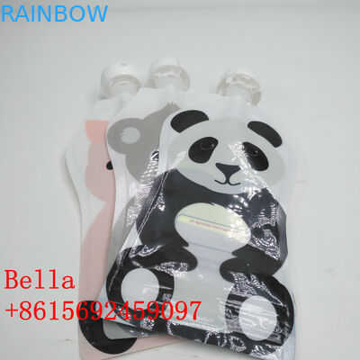 음료 음료 물 스프웃 봉지 포장 사용자 지정 로고 봉지 열 밀폐