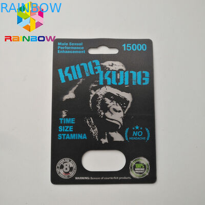 포장하는 정상적인 크기 물집 카드, 서류상 카드 2개의 구멍을 가진 포장 코뿔소 유형