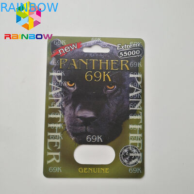 포장하는 정상적인 크기 물집 카드, 서류상 카드 2개의 구멍을 가진 포장 코뿔소 유형