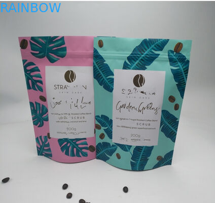 음식 급료는 차 패킹을 위한 주머니 부대 플라스틱 주문 포일 광택이 없는 끝을 위로 서 있습니다