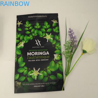 음식 급료는 차 패킹을 위한 주머니 부대 플라스틱 주문 포일 광택이 없는 끝을 위로 서 있습니다