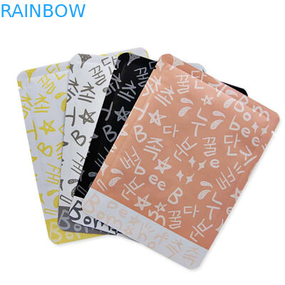 매끄러운 밝은 지상 화장용 포장 부대 알루미늄 호일 물자에 의하여 주문을 받아서 만들어지는 크기