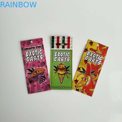 Resealable Zip Vape 기름 펜 탄약 주머니를 포장하는 3개의 측에 의하여 밀봉되는 플라스틱 주머니