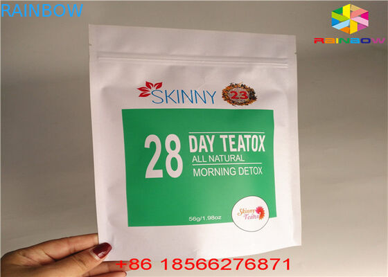 Matcha 차는 지퍼 주머니를 위로 서 있습니다 박판으로 만들어진 물자 알루미늄 호일이 Kraft 종이를 재생하는