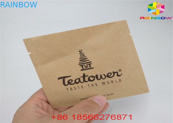 Matcha 차는 지퍼 주머니를 위로 서 있습니다 박판으로 만들어진 물자 알루미늄 호일이 Kraft 종이를 재생하는