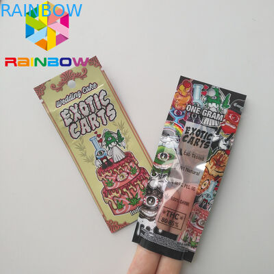 마리오 이국적인 손수레 소형 Mylar 부대를 포장하는 Vape 카트리지 플라스틱 주머니