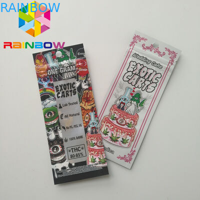 마리오 이국적인 손수레 소형 Mylar 부대를 포장하는 Vape 카트리지 플라스틱 주머니