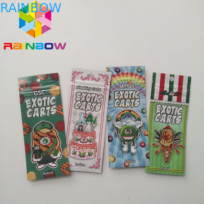 Cbd 지플락 기름 이국적인 손수레를 포장하는 Vape 자필 카트리지 플라스틱 주머니