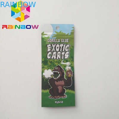 Cbd 지플락 기름 이국적인 손수레를 포장하는 Vape 자필 카트리지 플라스틱 주머니