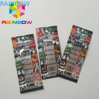 Cbd 지플락 기름 이국적인 손수레를 포장하는 Vape 자필 카트리지 플라스틱 주머니