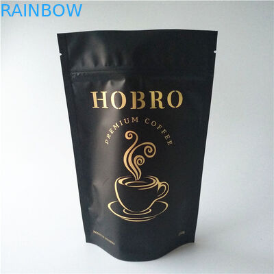 알루미늄 호일을 포장하는 Resealable 티백은 벨브를 가진 1회분의 커피 봉지를 위로 서 있습니다