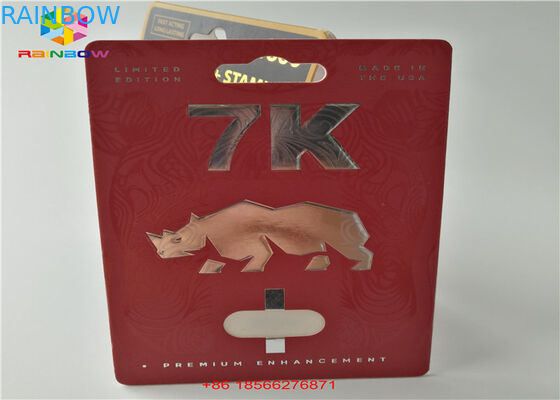 두 배 구멍을 가진 3D 전시 상자 캡슐 종이상자를 포장하는 성 알약 물집 카드