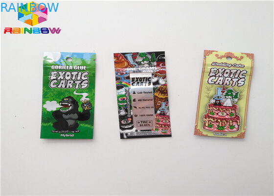 눈물 노치를 가진 알루미늄 호일 Zip 자물쇠 비닐 봉투 식품 포장 주머니 주문 크기